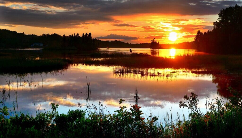 landscape nature sunset lake 4844410